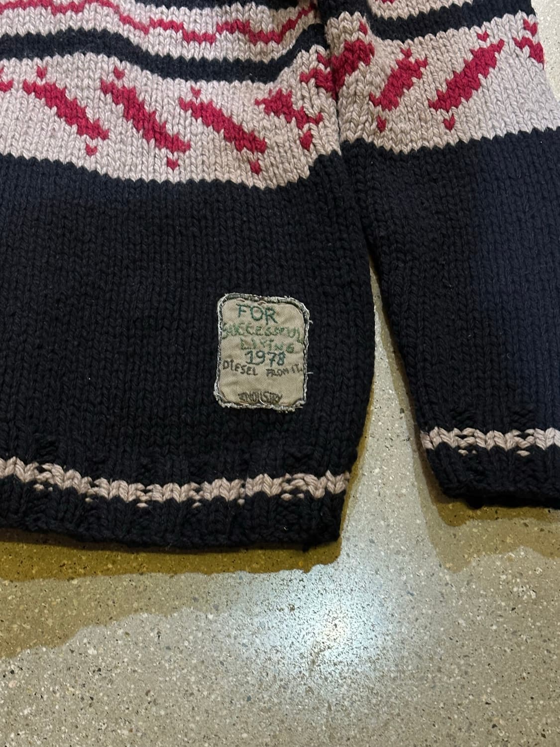 DIESEL 디젤 코위찬 니트집업💯 상품이미지8