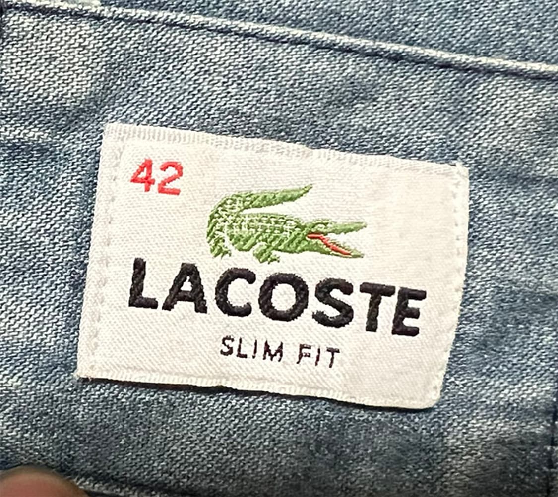 라코스테 남자 포켓 데님셔츠 춘추 L 100 상품이미지3