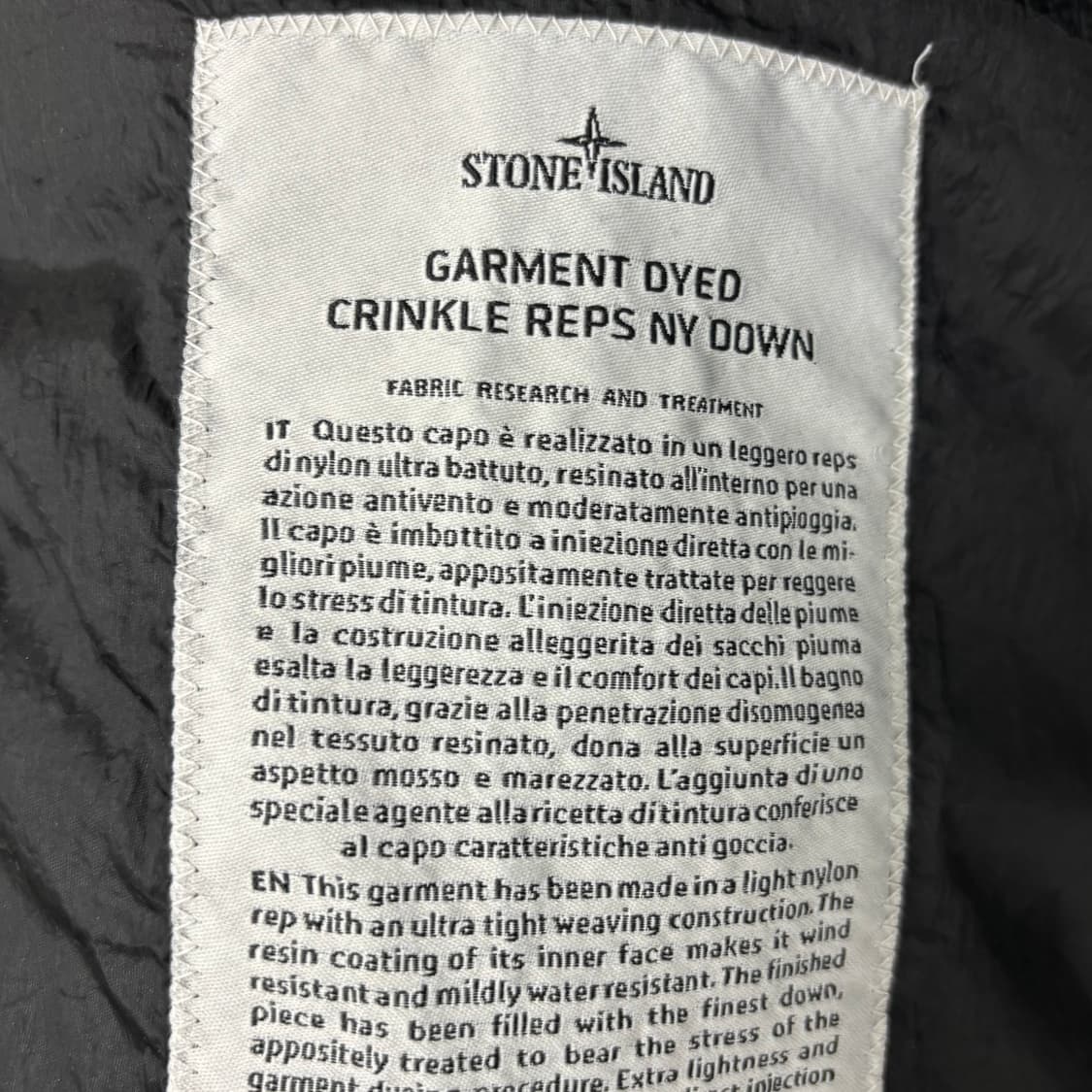 [M]스톤아일랜드 크링클랩스 롱 패딩 상품이미지4