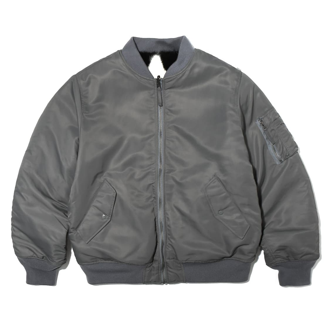 페치 NYLON REVERSIBLE MA-1 JACKET CHARC 상품이미지1