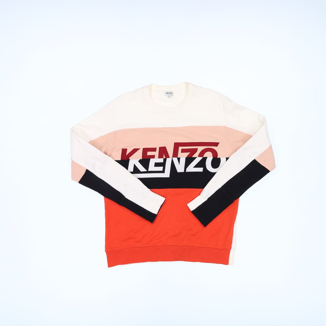 [S] 겐조 컬러블럭 스펠아웃 로고 맨투맨 스웻셔츠 0120J 상품이미지1