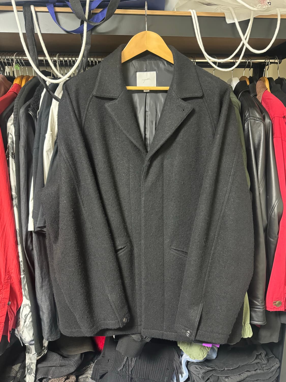 L)유스 보일드 울 레더 자켓 상품이미지6