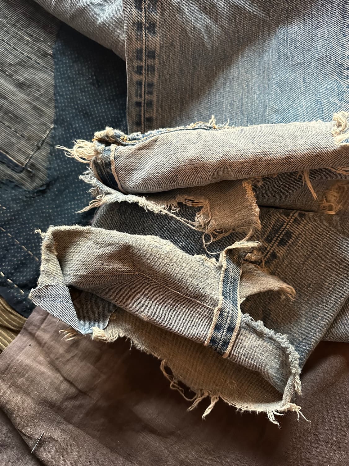 70s Levis 501 66전기 Distressed Denim Pant 상품이미지7