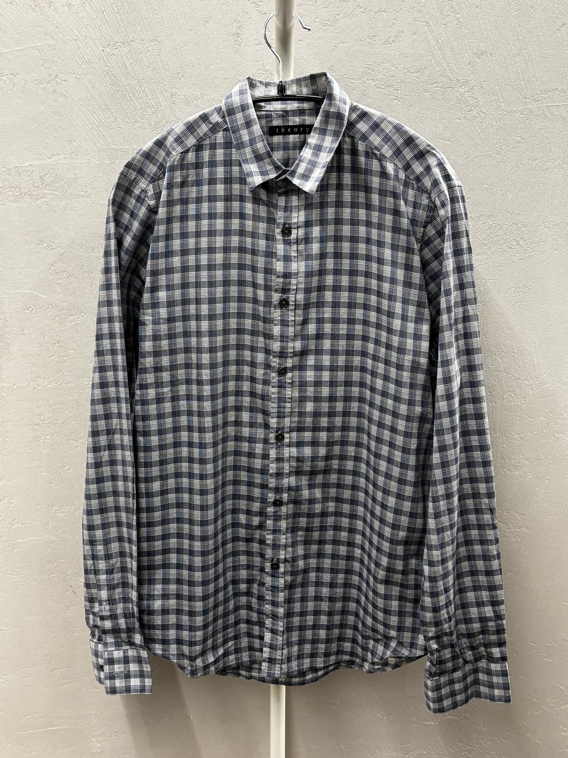 Theory 남성 체크 셔츠 S 상품이미지2