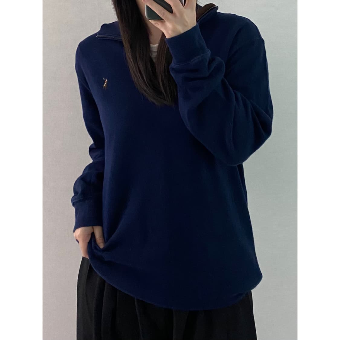 폴로 반집업니트 상품이미지1