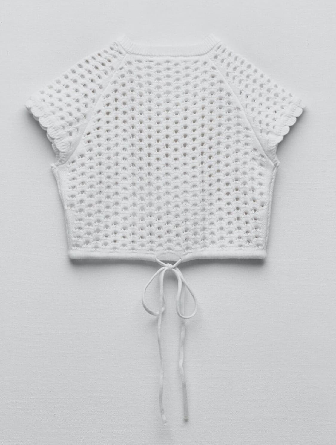 zara slit knit crop top 상품이미지2