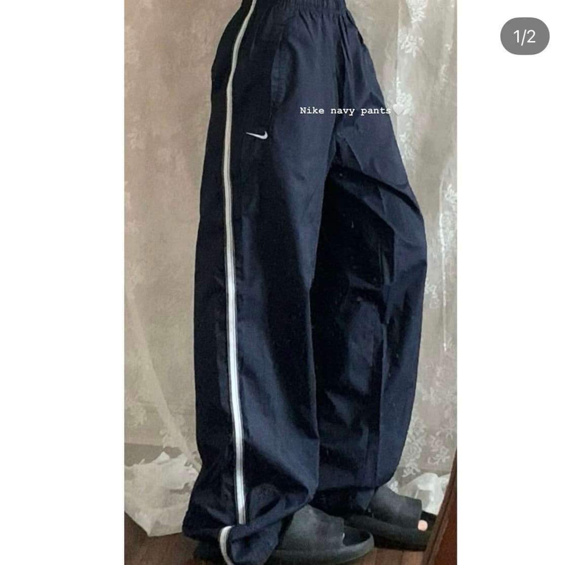 버터플라이빈티지 나이키 트랙팬츠 트레이닝 나일론 바스락 큐빈티지와이즈걸 상품이미지1