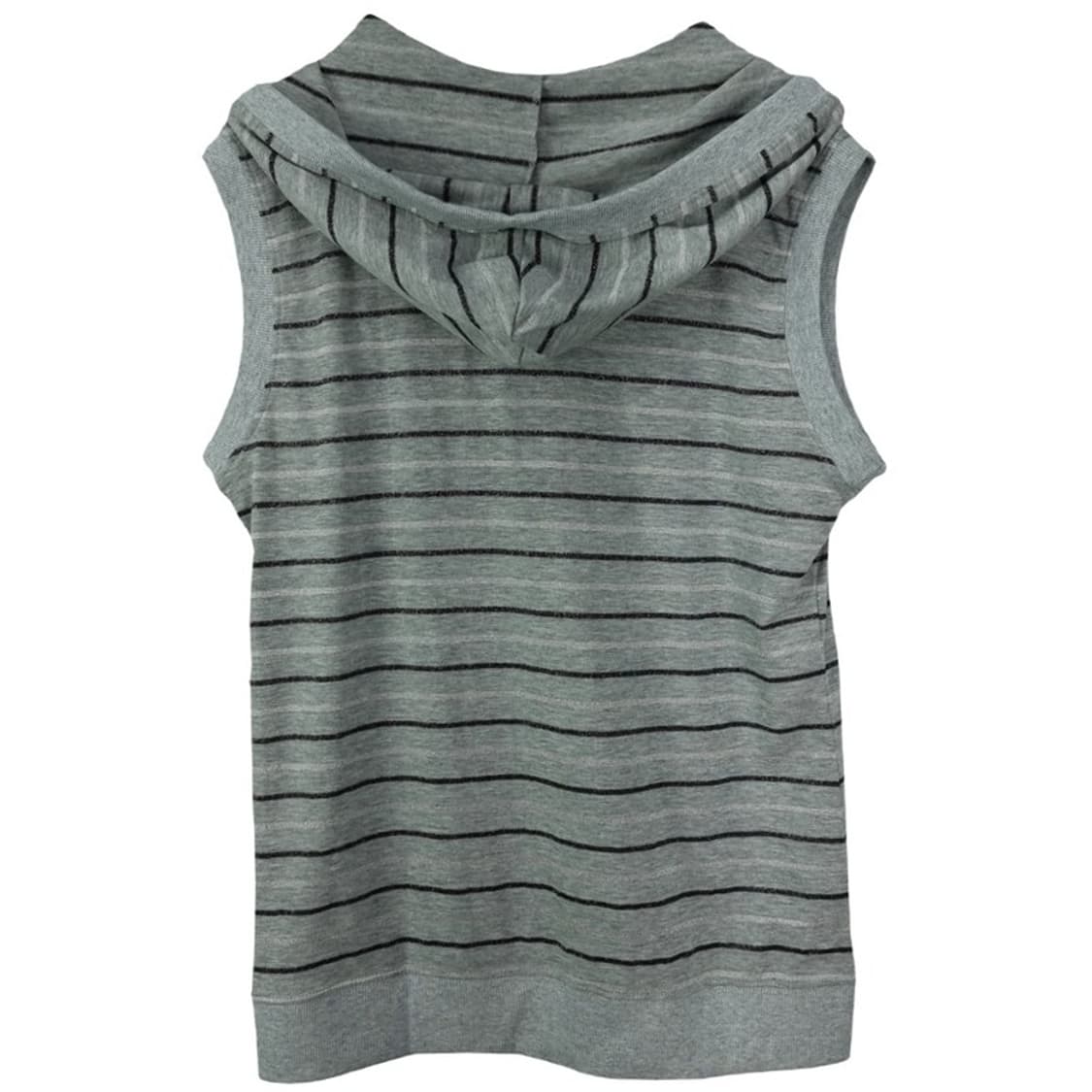 [라프시몬스] 스트라이프 브이넥 후드 슬리브리스 나시 P01543 상품이미지3