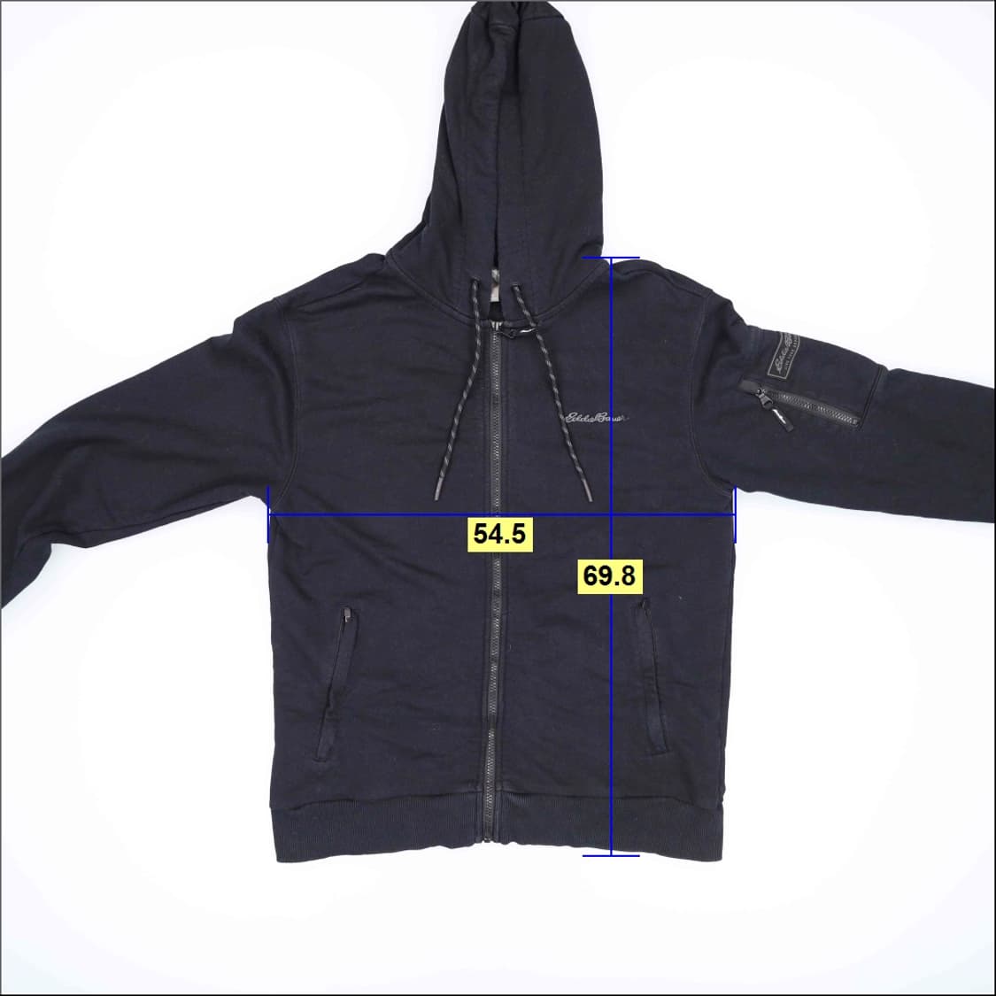 XL 에디바우어 블랙 후드집업 0427H1 상품이미지8