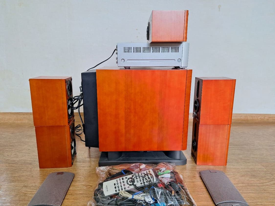 온쿄 5.1 빈티지 홈시어터 스피커 세트 레트로 매장 카페 가게 인테리어 상품이미지5