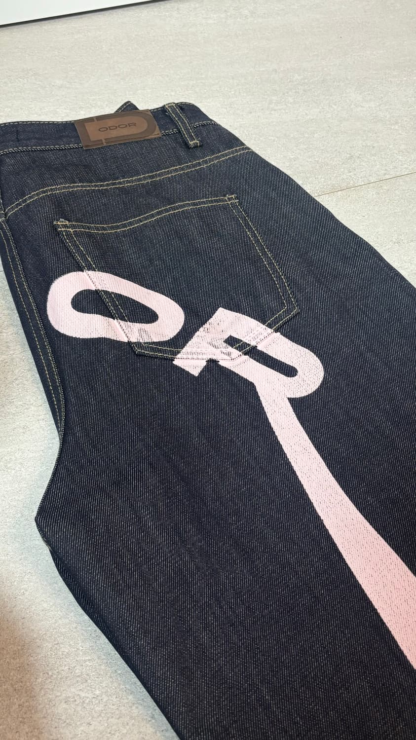 오도어 로고드롭 데님 2사이즈 팝니다 상품이미지3