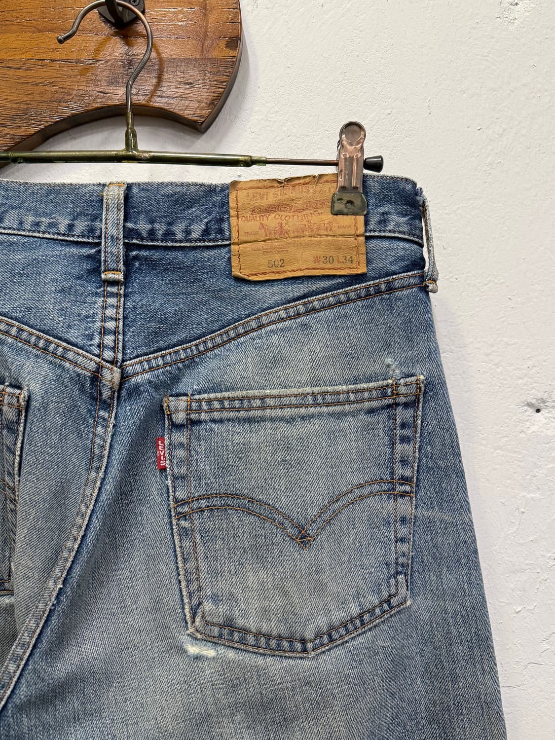 29inch) 90s LVC 빈티지 리바이스 502 Selvedge Je 상품이미지3