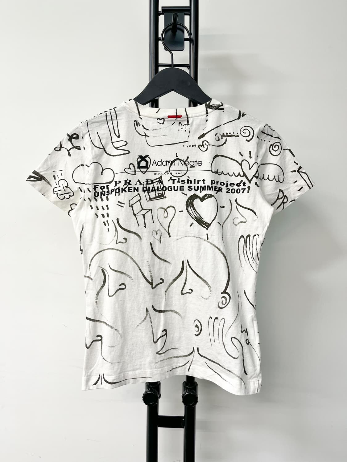 프라다 X 애덤 니트 07s/s 드로잉 프린트 티 상품이미지4