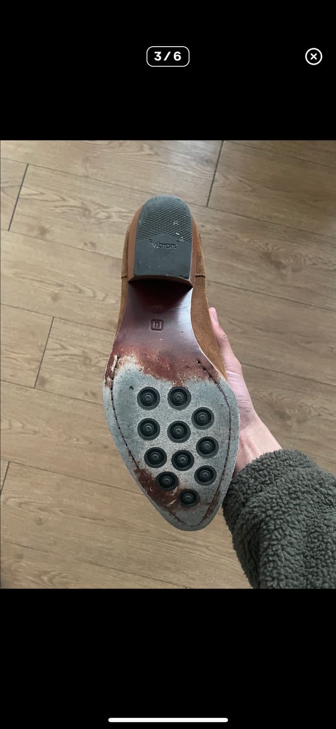 길프 Molko 45 Cuban boot in Calfsuede Tan 상품이미지3