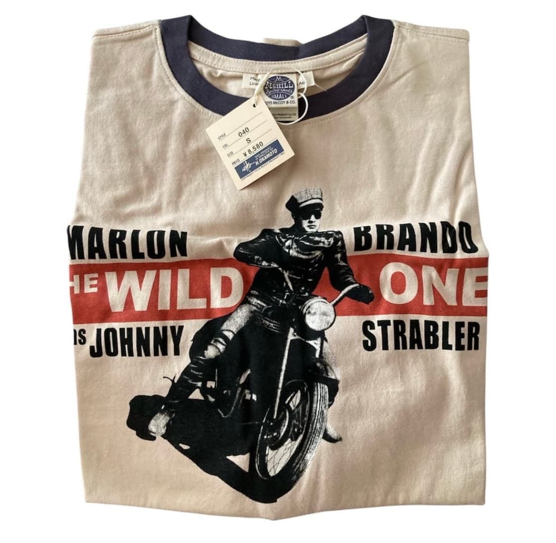 토이즈 맥코이 링거티 조니 스트래블러 (말론 브란 도) 베이지 S 상품이미지1