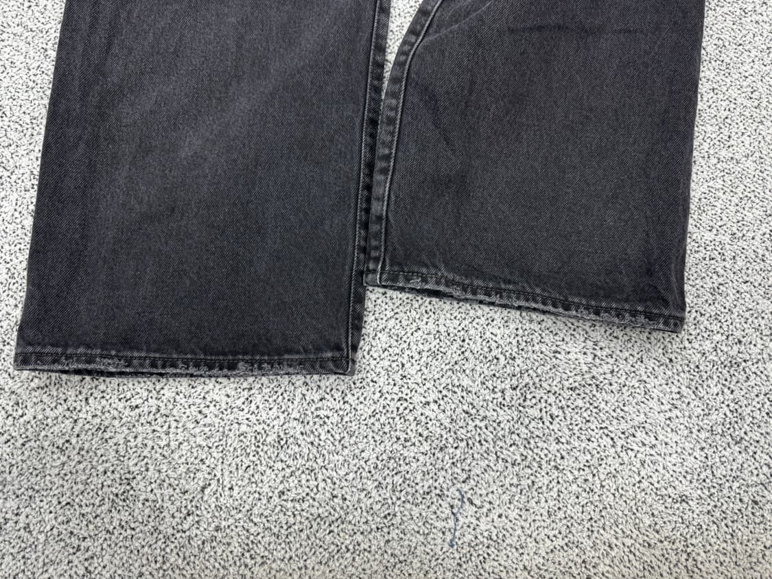 리바이스 립케이지 와이드 데미지 블랙데님 상품이미지5