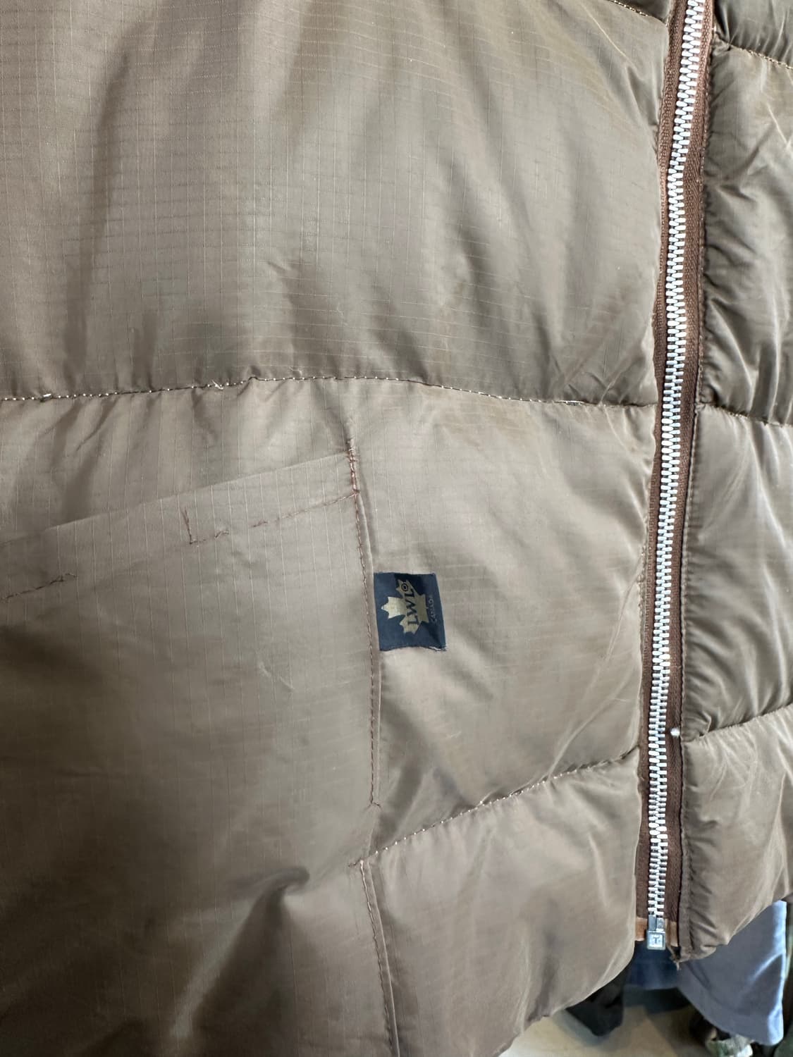 80s Sportchief 나일론 립스탁 덕다운 베스트 상품이미지6