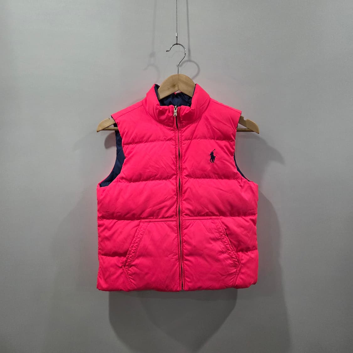 폴로랄프로렌 걸즈 리버시블 덕다운 조끼패딩 XL/16 상품이미지3