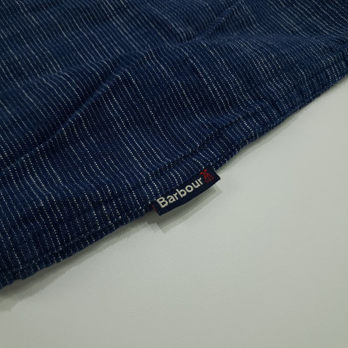 CN674 2XL 바버 인디고 슬럽 스트라이프 긴팔 셔츠 남방 상품이미지7