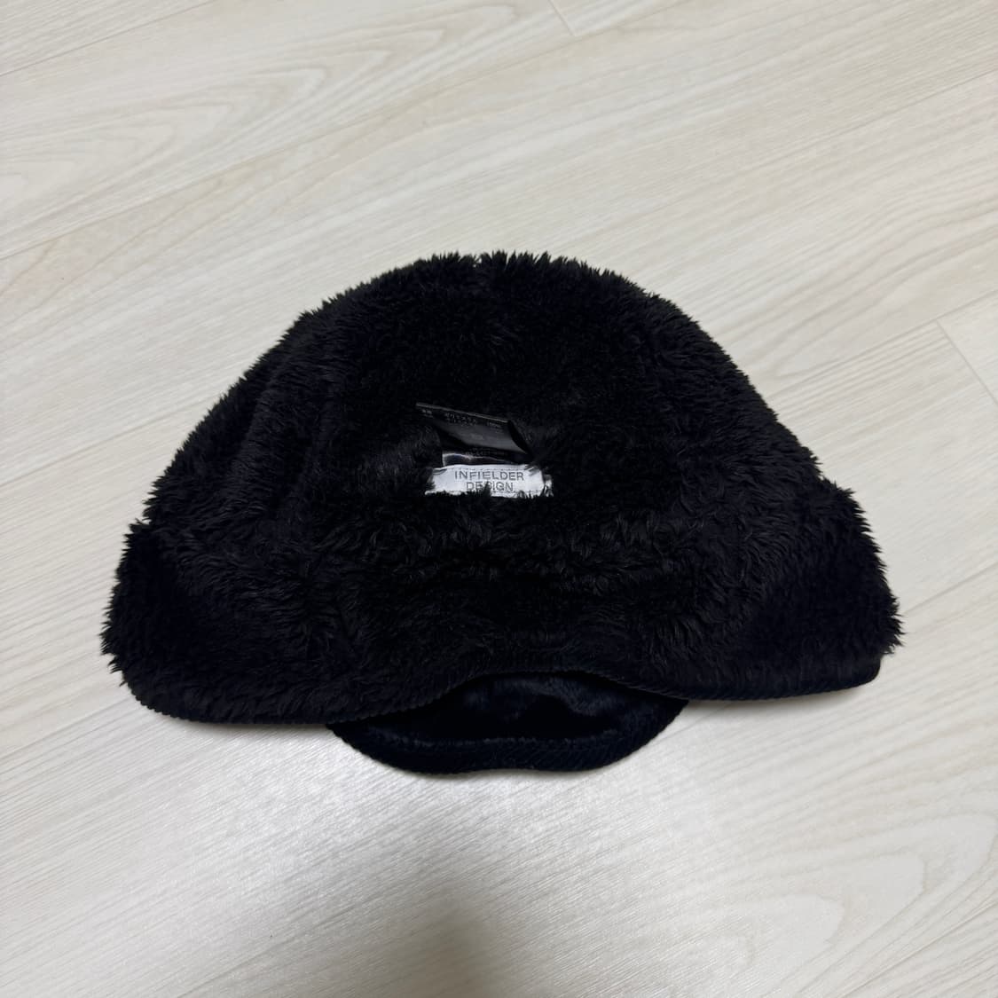 인필더디자인 플리스 이어플랩 캡 블랙 상품이미지5