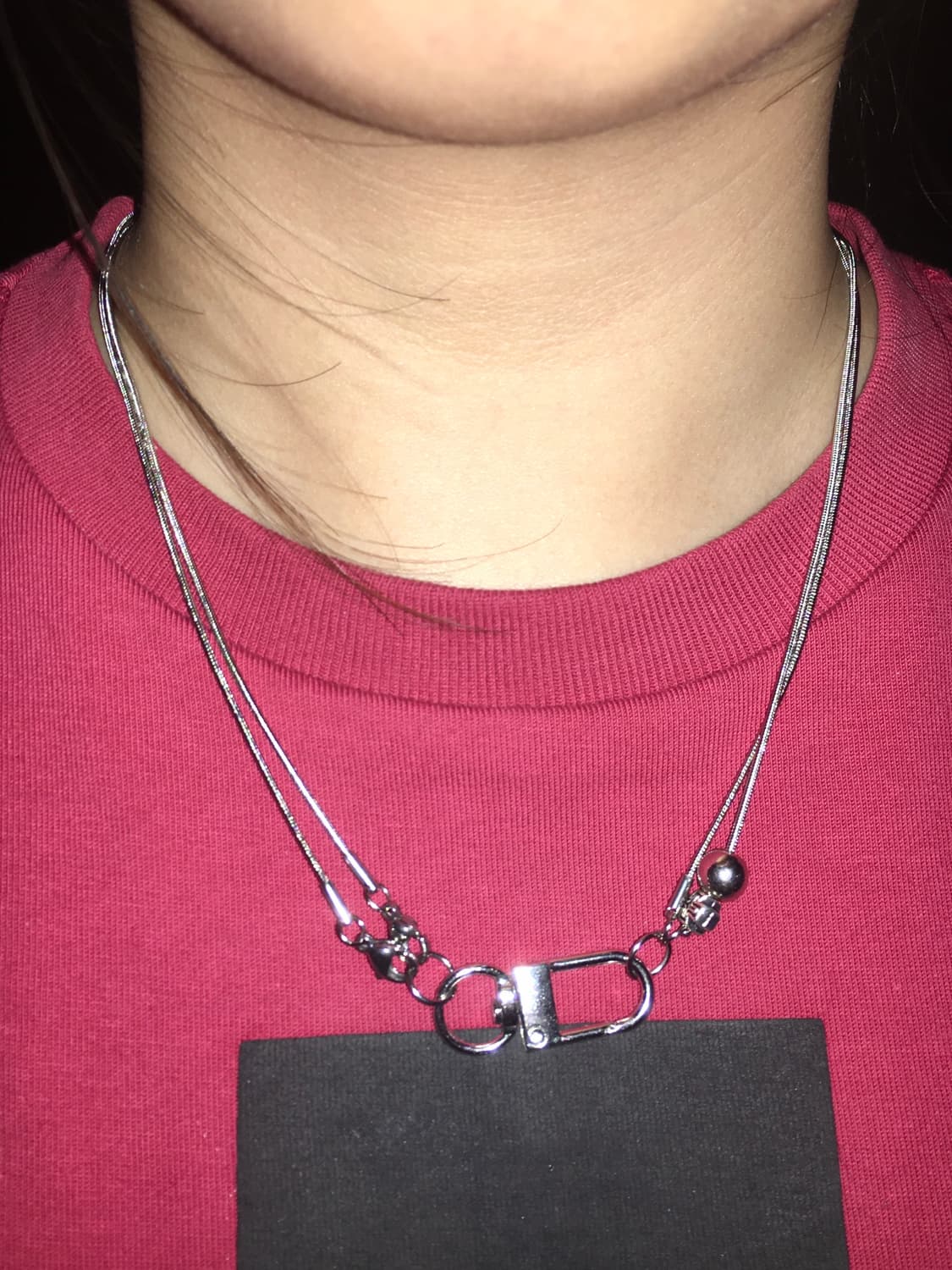 Sliver cross necklace 상품이미지3