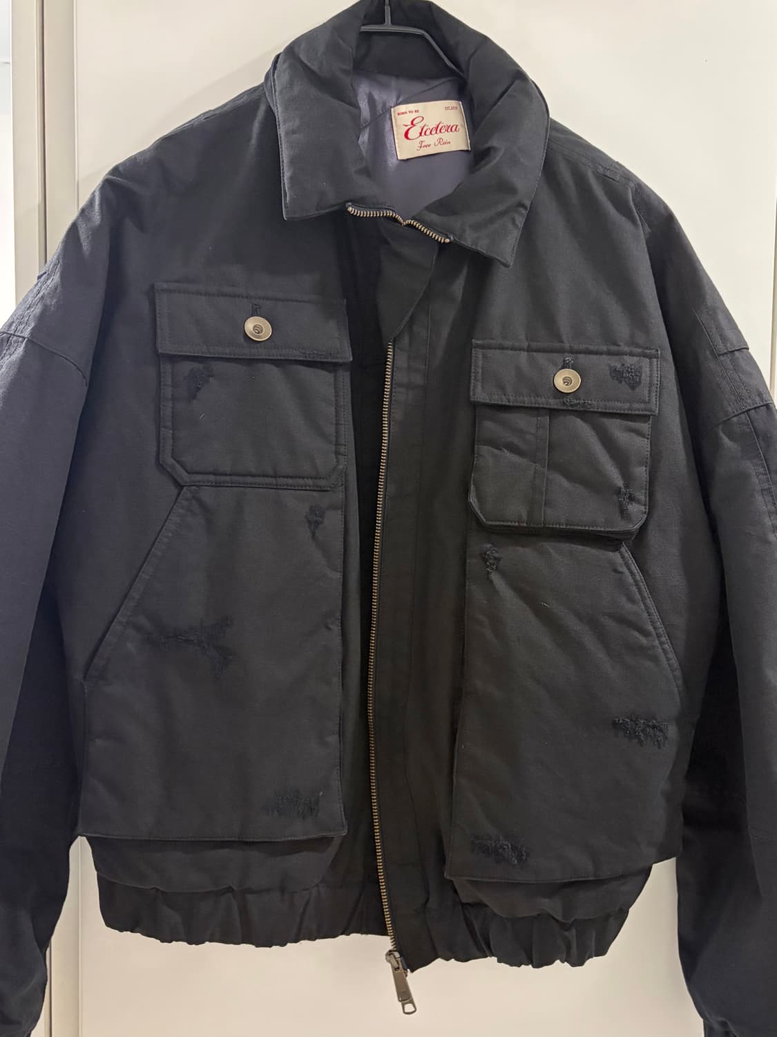 etce, destroyed padded bomber, M 상품이미지1