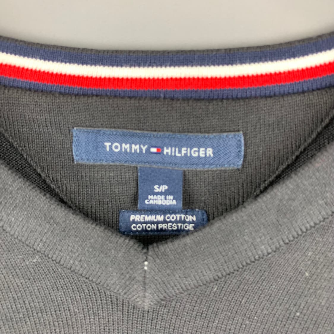 타미힐피거 블랙 라운드 니트 상품이미지5