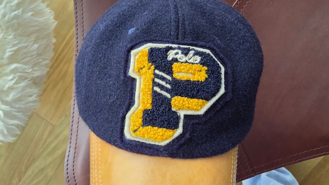 [새제품] 랄프로렌 울 레더 레터맨 볼캡 / 한정판 초레어 상품이미지3