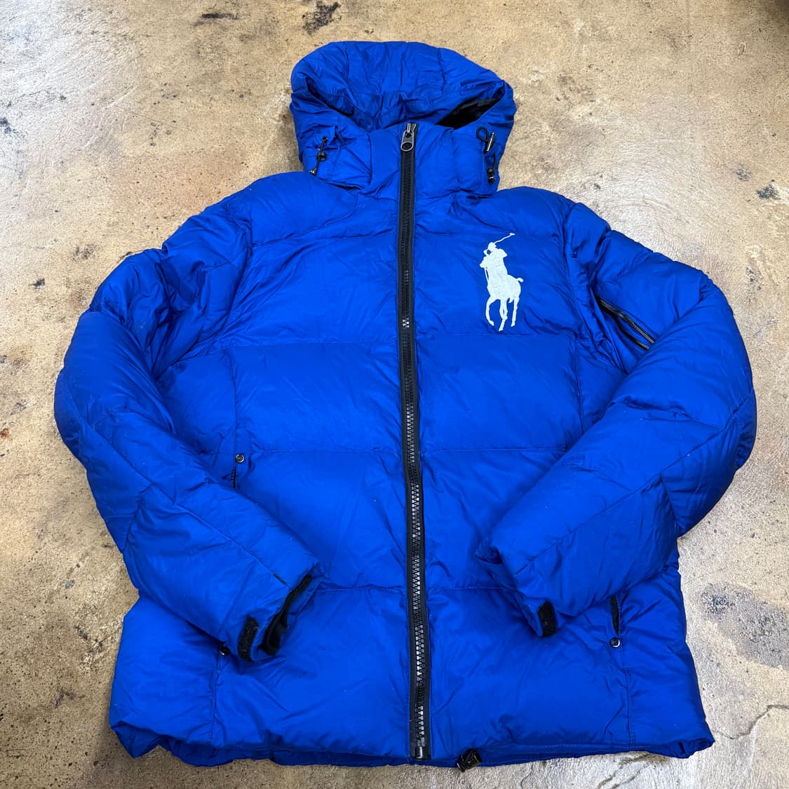 폴로 랄프로렌 빅포니 블루 숏패딩  상품이미지2