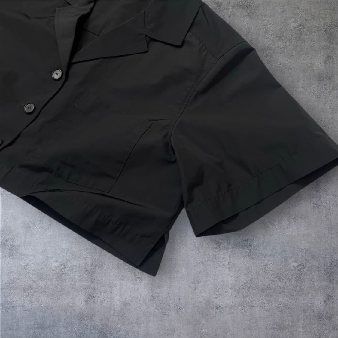 렉토 Recto 블랙 크롭 셔츠 자켓 S 상품이미지5