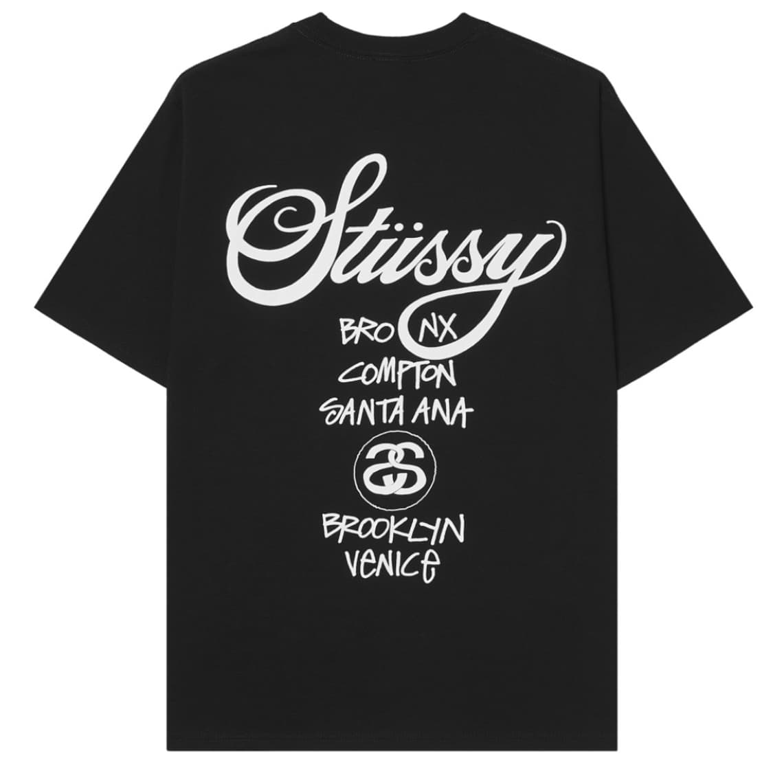 스투시 월드투어 반팔 티셔츠 블랙 상품이미지1