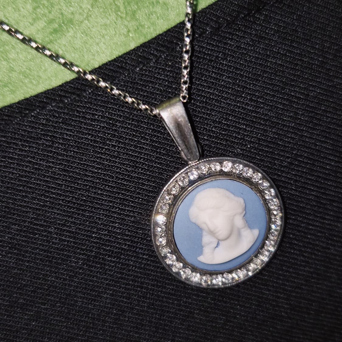 80s 영국 웨지우드 실버 925 카메오 목걸이 상품이미지6