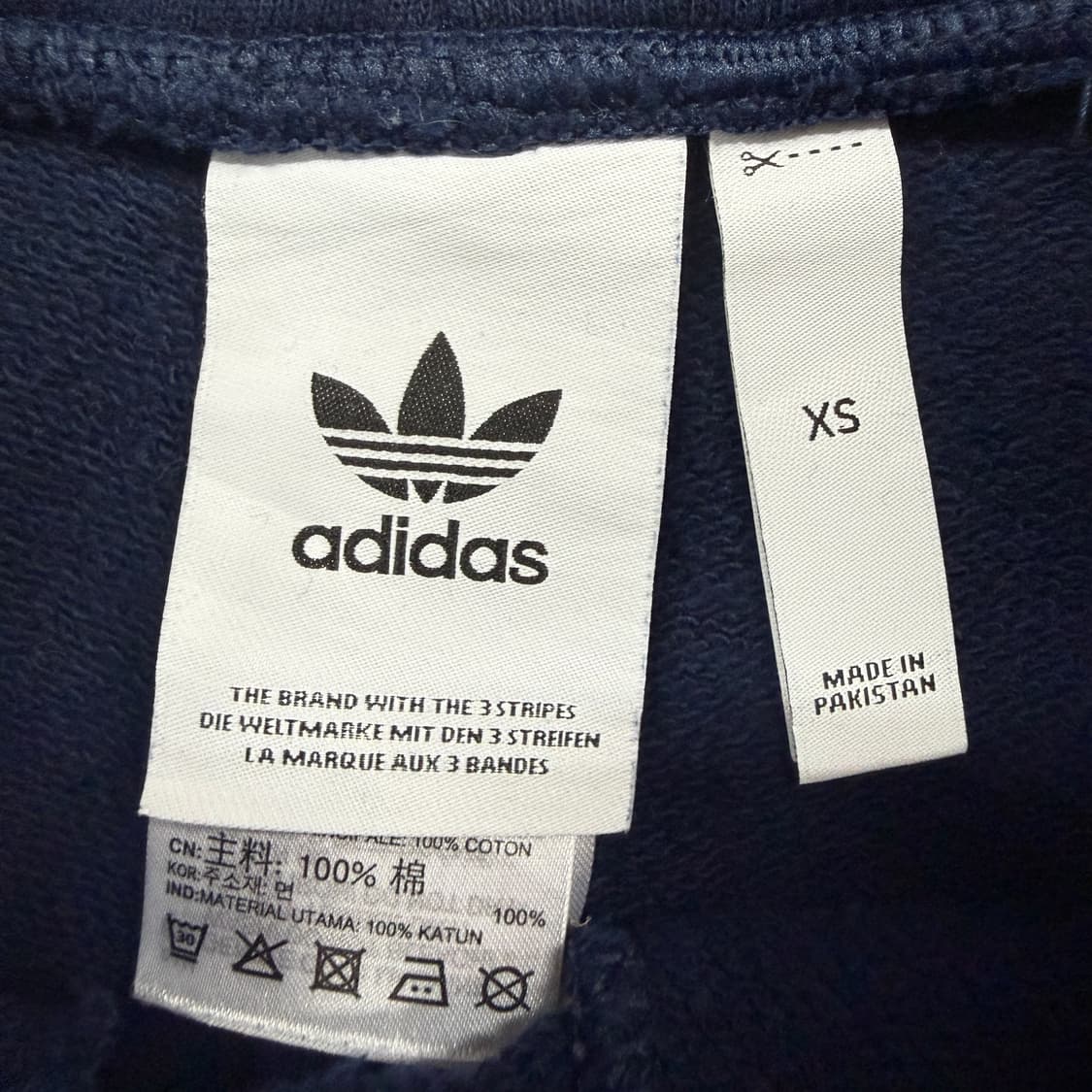 (XS)아디다스 Adidas 삼선 스트라이프 반바지(네이비) 상품이미지2