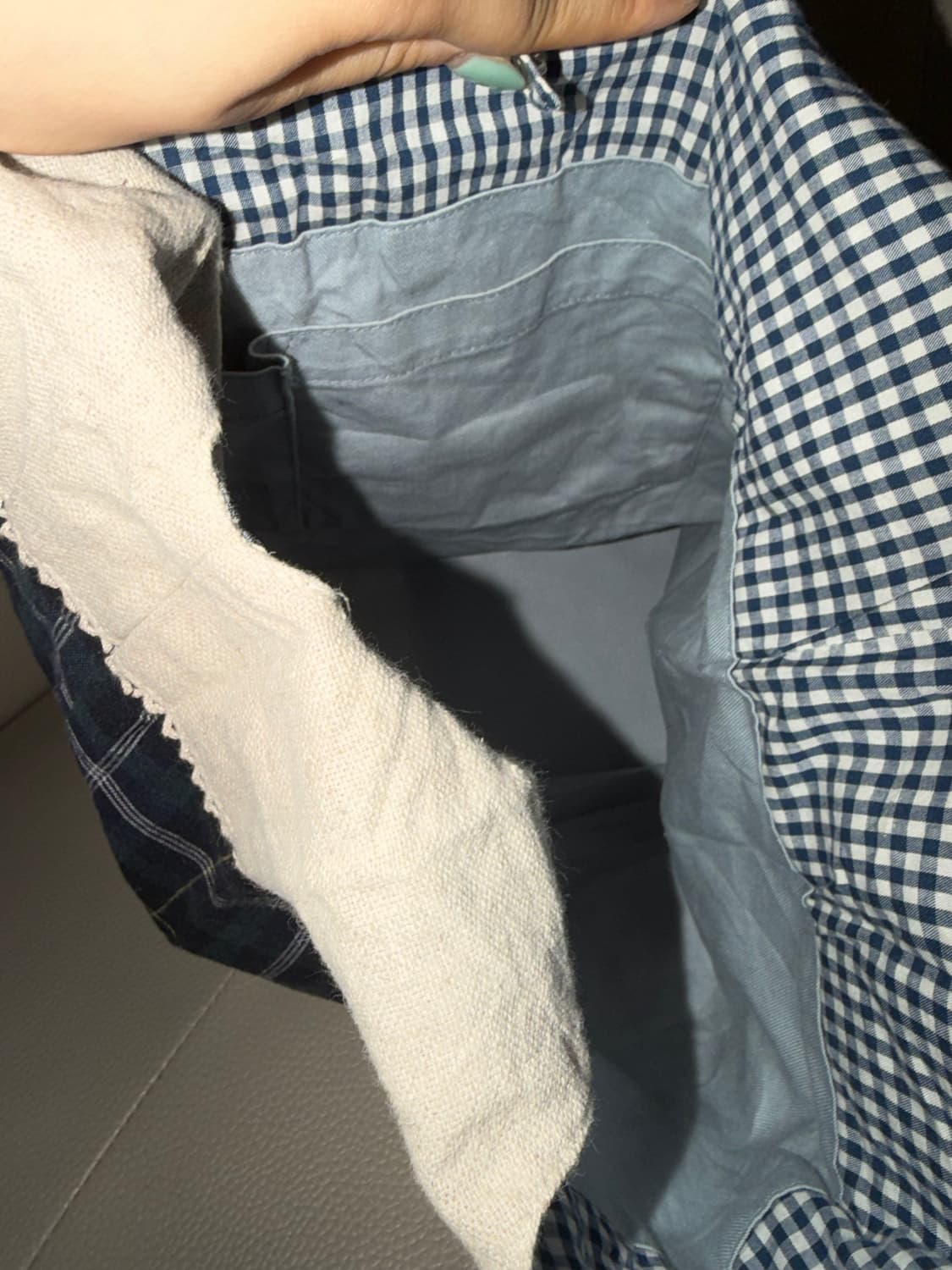 check pattern tree point tote bag 상품이미지9