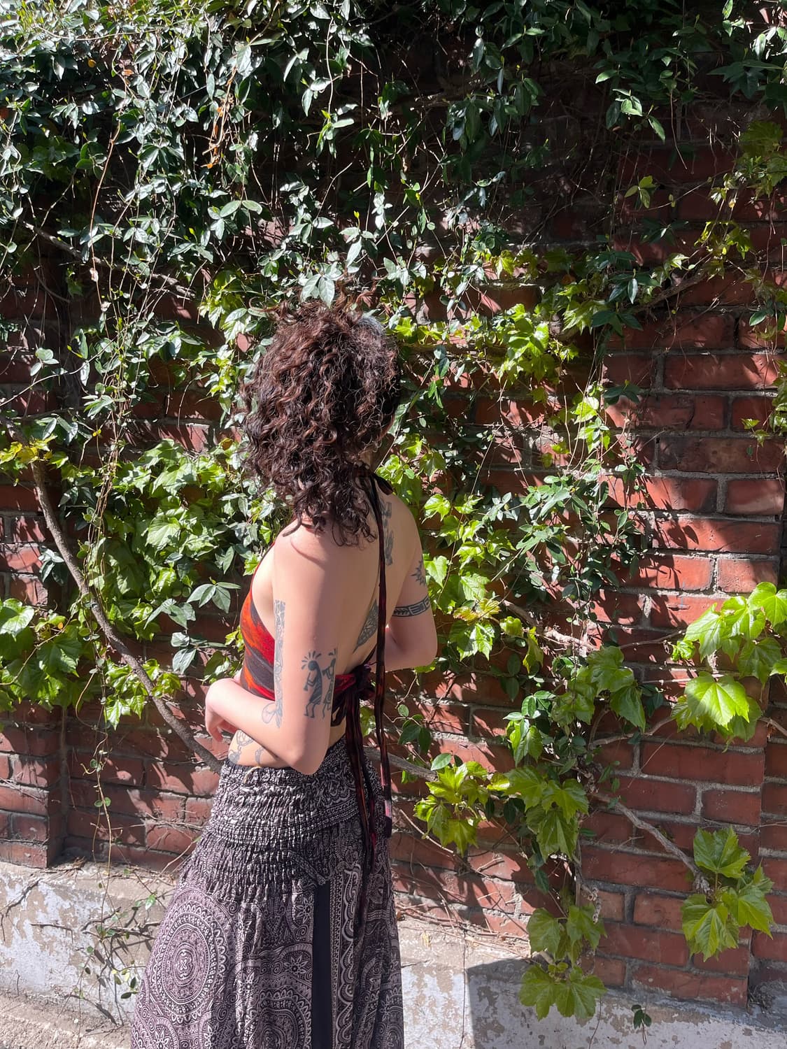 타이다이 트임 홀터넥 상품이미지6