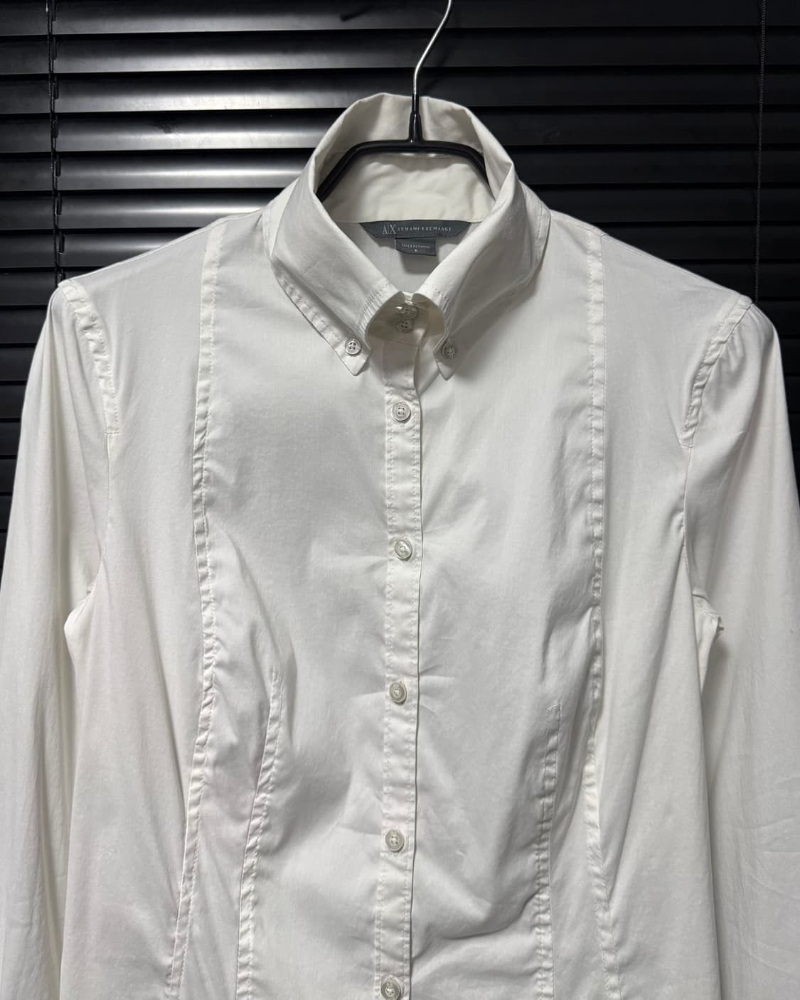 아르마니 익스체인지 화이트 셔츠 흰색 하이넥 커프스 로리 고스 펑크 락 상품이미지4