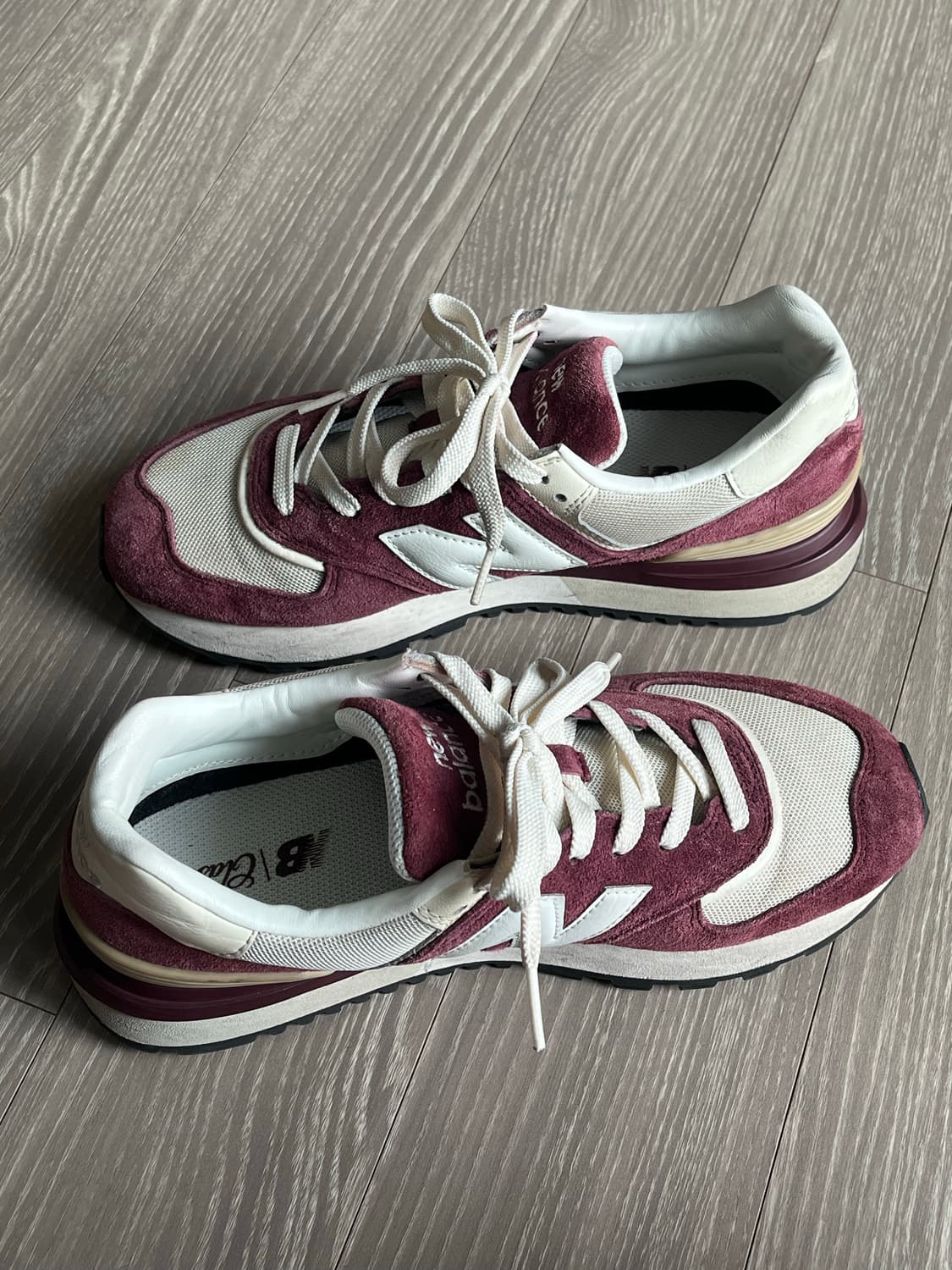 뉴발란스 574 레거시 앙고라 버건디 250 상품이미지7