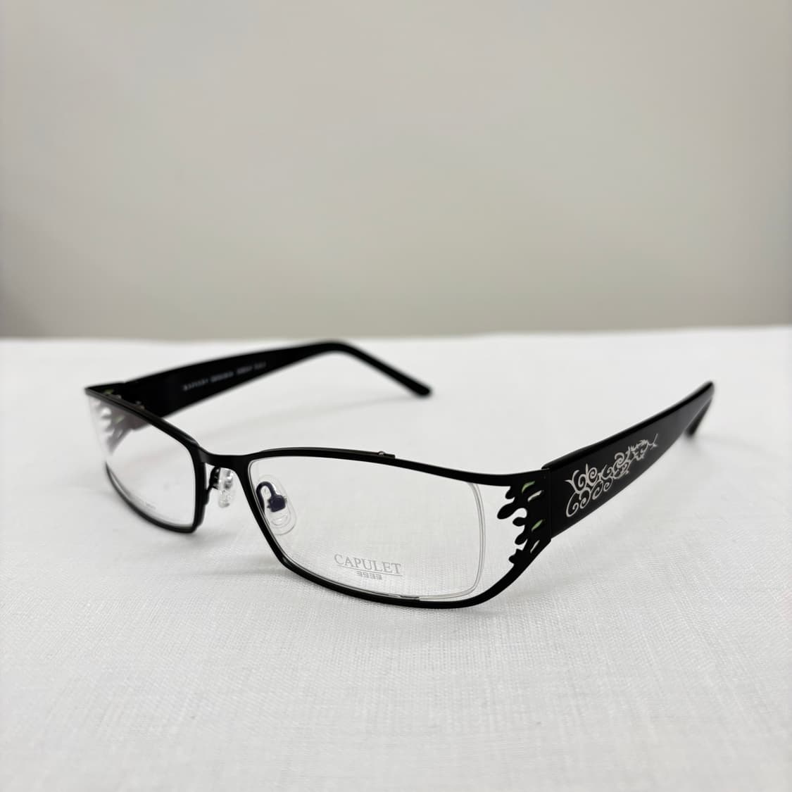 CAPULET 블랙 스퀘어 빈티지안경 상품이미지1