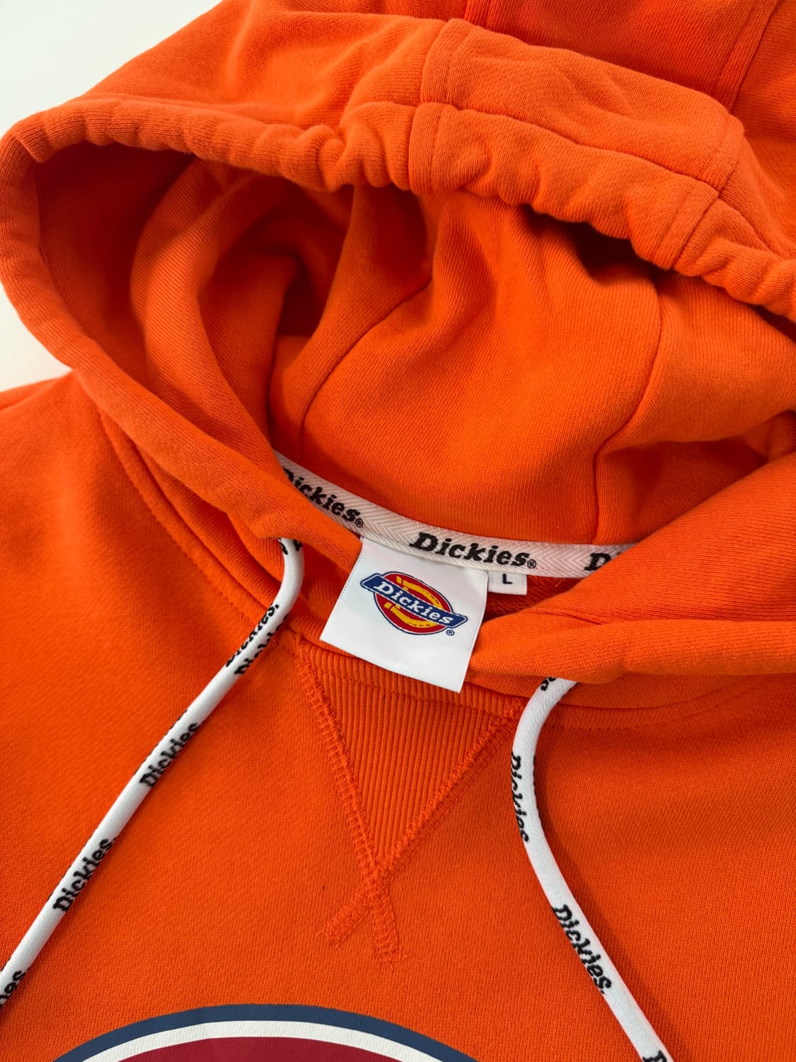 디키즈 루즈핏 빅로고 오렌지 스웻 후드 상품이미지3