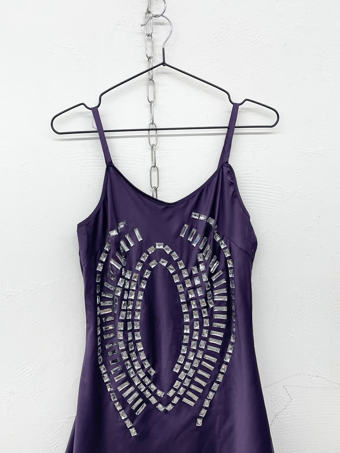 갸루 새틴 쥬얼 슬리브리스 상품이미지5