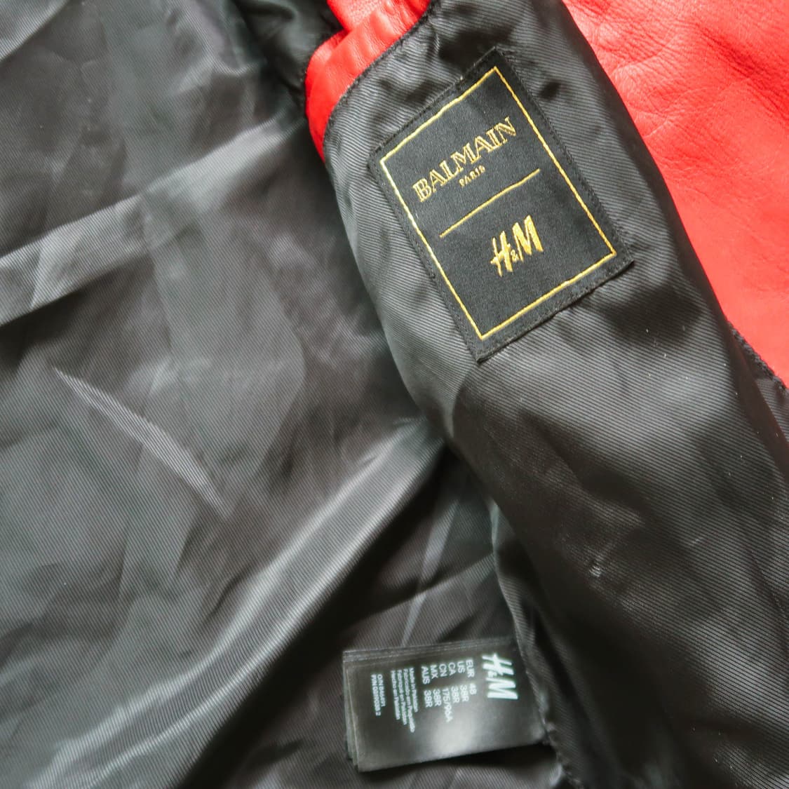 발망 & h&m 레더 라이더 자켓 상품이미지8