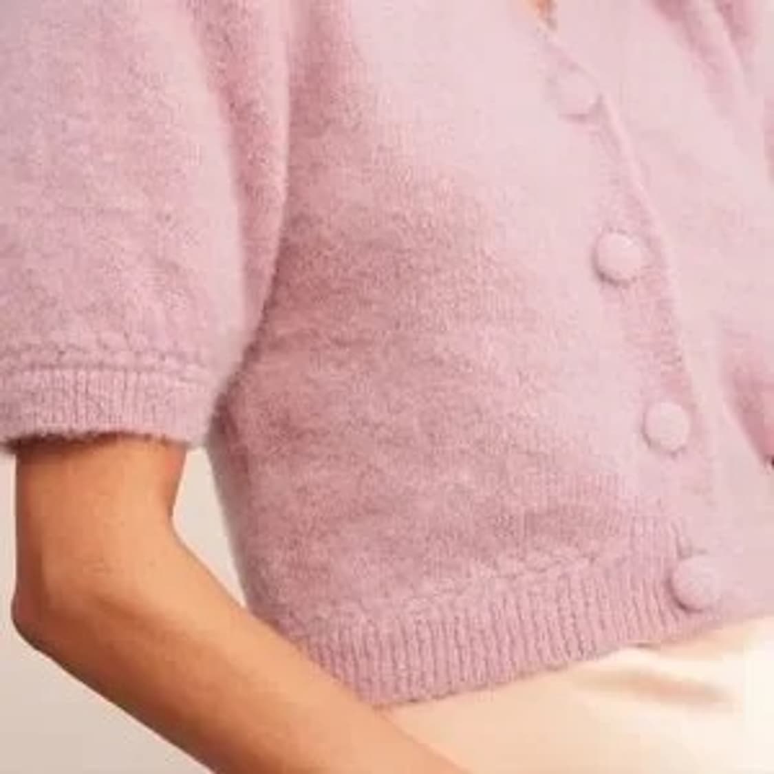Rouje 루쥬/루즈 논노 모헤어 가디건 핑크 38 사이즈 상품이미지3
