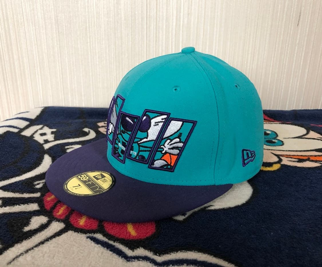 NBA 뉴에라 HWC 샬럿호네츠 59FIFTY 모자/캡 7 1/4 상품이미지2