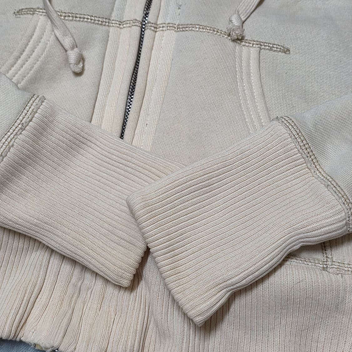 빈티지 아베크롬비 울프죠깔 폴로진 후드 집업 y2k 오네갸루 d.i.a깔 상품이미지3