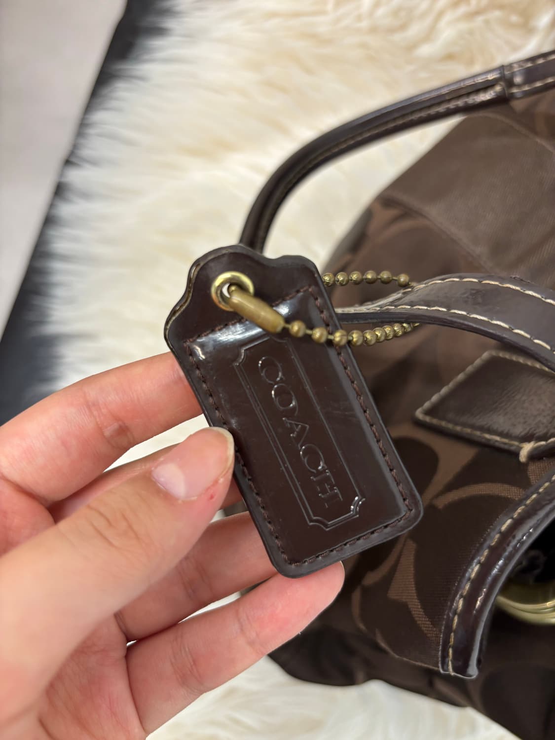 Coach vintage brown bag 상품이미지3