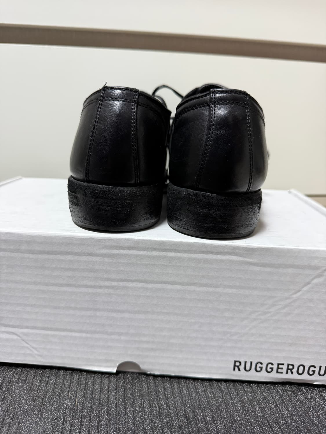 구이디 992x 홀스 풀 그레인 레더 더비 블랙 사이즈42 상품이미지6