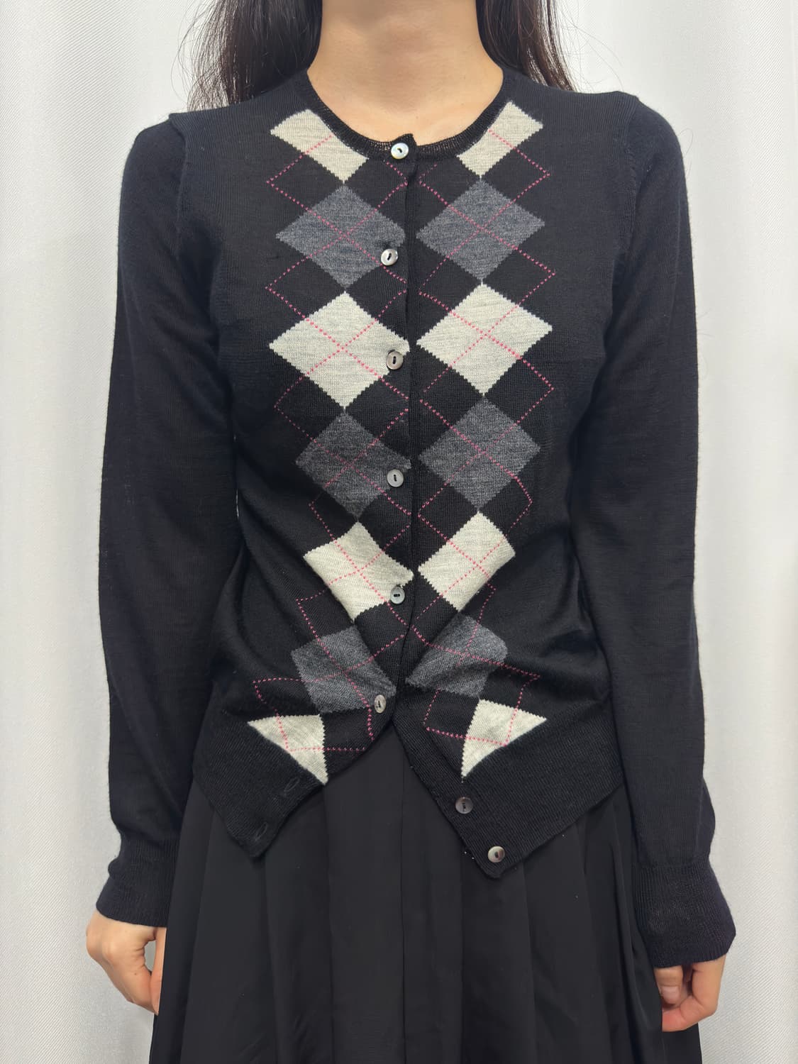 argyle cardigan 상품이미지1