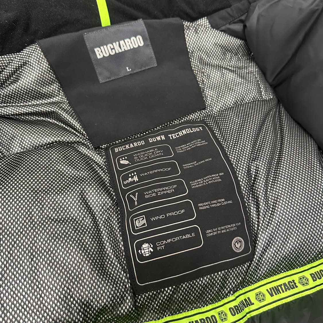BUCKAROO 버커루 덕다운 후드 패딩 점퍼 L 상품이미지8