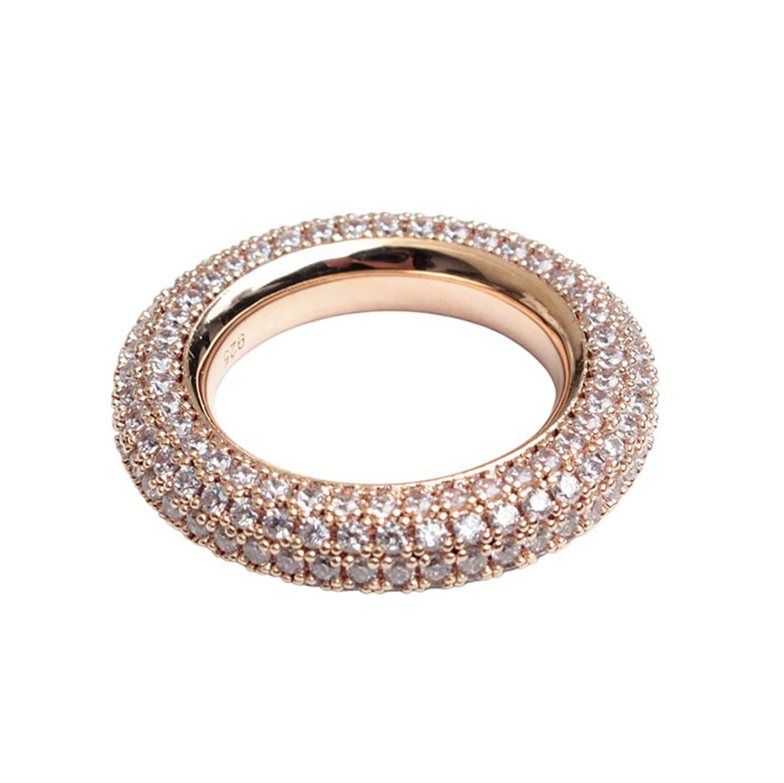 넘버링 925 실버 도금 파베 반지 국내 14호 상품이미지2