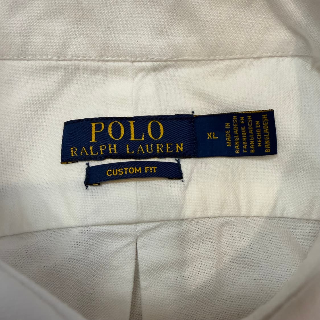 폴로 랄프로렌 옥스퍼드 코튼 반팔 셔츠 XL 상품이미지4